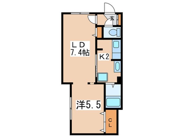 ＺＥＳＴＹ医大前の物件間取画像